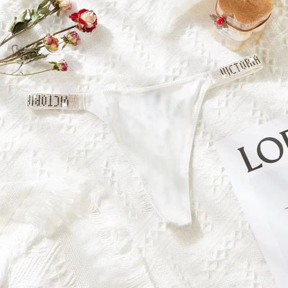 Victoria Secret VERY SEXY  Shine Strap Lace or  Brazilian Panty or Thong Panty