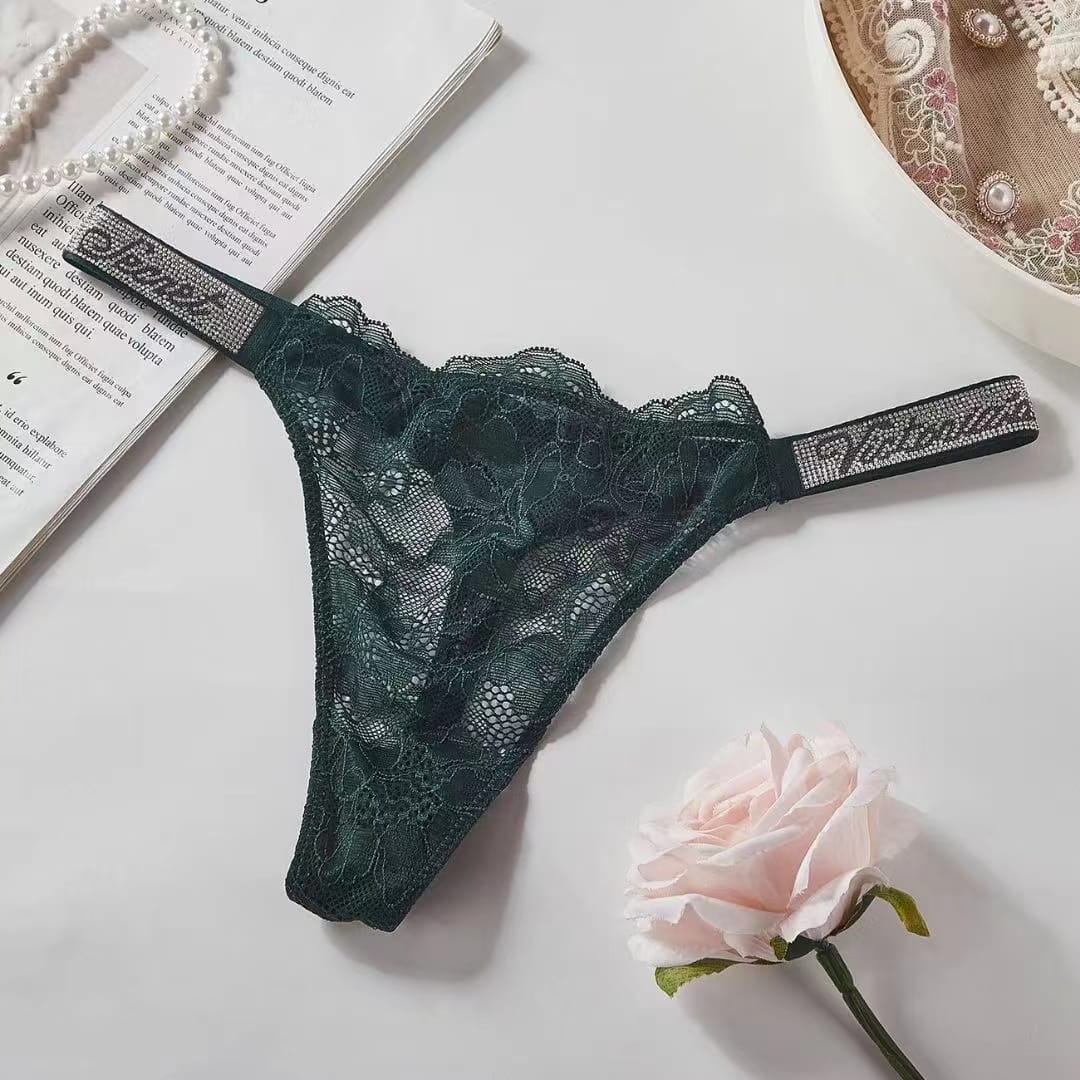 Victoria Secret VERY SEXY  Shine Strap Lace or  Brazilian Panty or Thong Panty