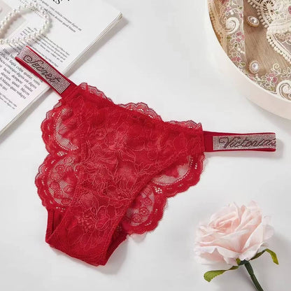 Victoria Secret VERY SEXY  Shine Strap Lace or  Brazilian Panty or Thong Panty