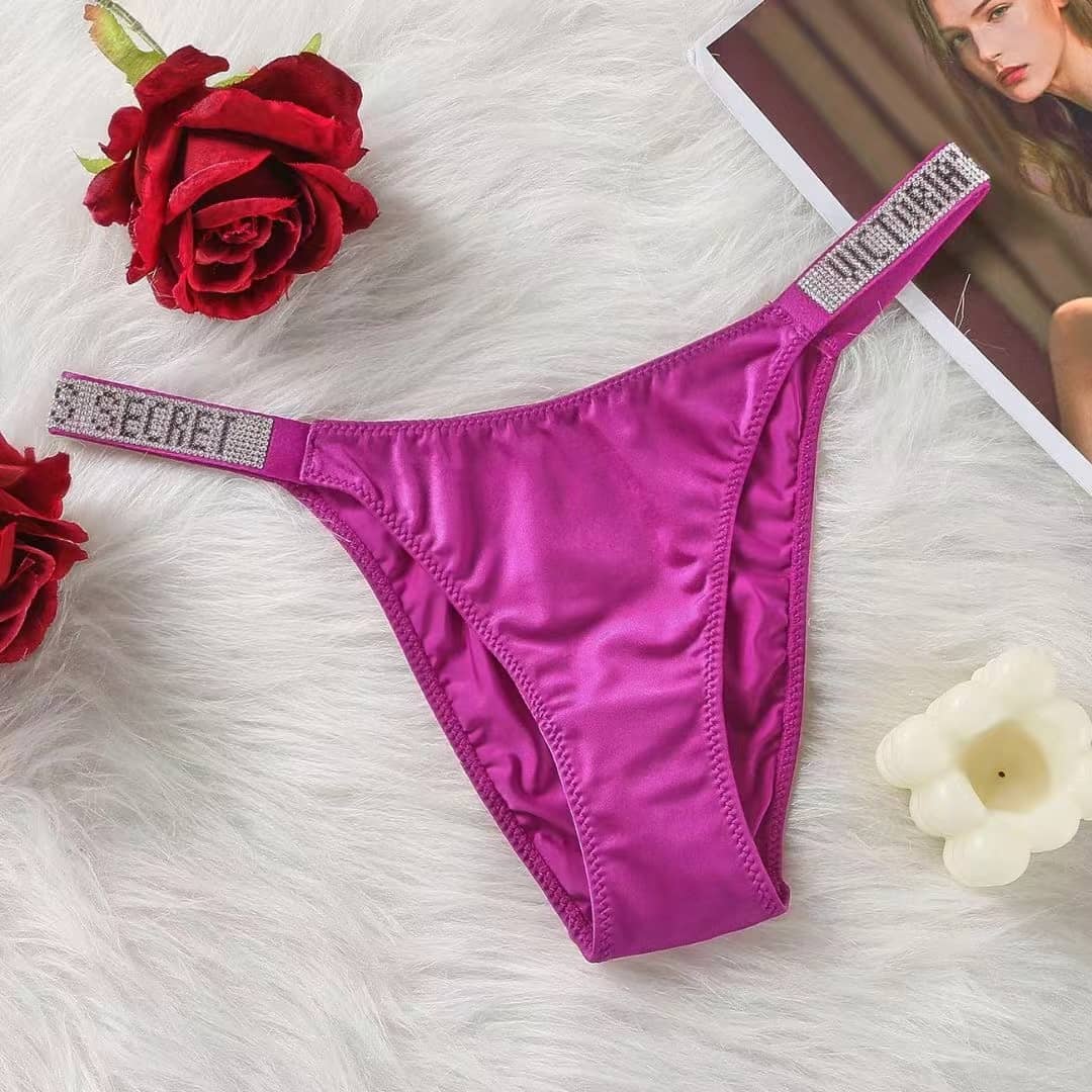 Victoria Secret VERY SEXY  Shine Strap Lace or  Brazilian Panty or Thong Panty