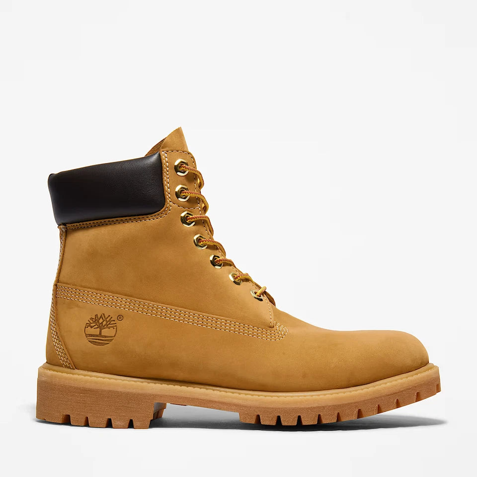 Timberland 10061024 Men's Premium 6" Waterproof Boots - Wheat Nubuck, All Sizes